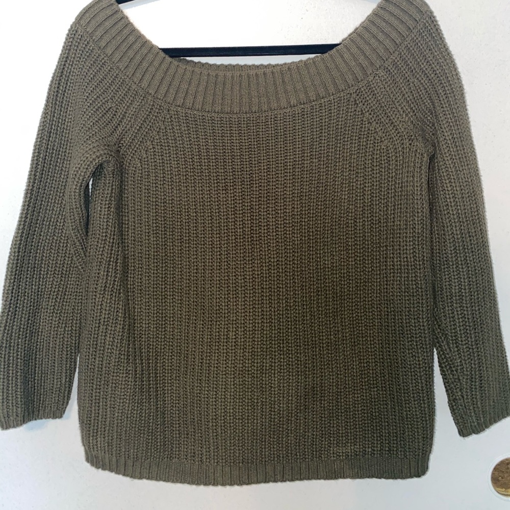 Off the shoulder sweater